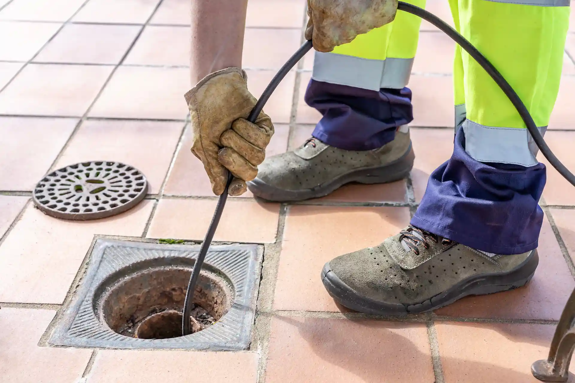 plumber hydro jetting outdoor drain