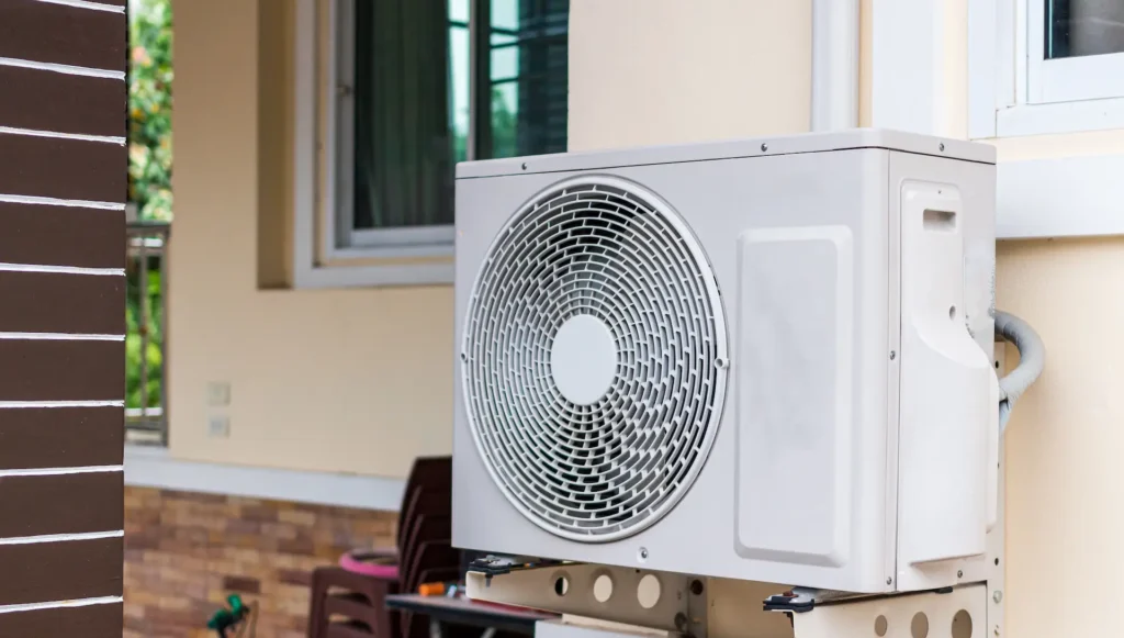 outside view of ductless ac