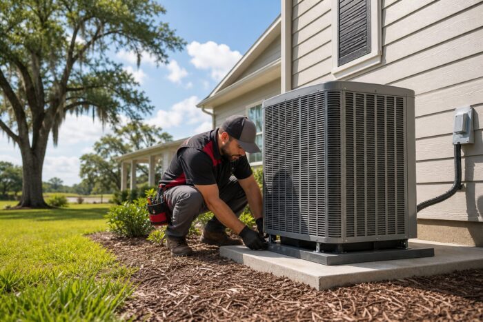ac installation process in action