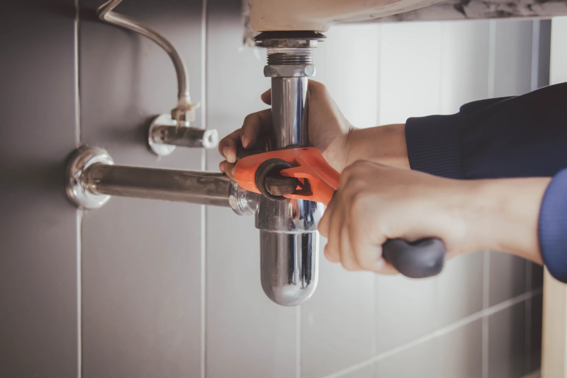 plumbing repair on sink